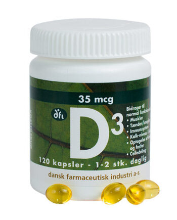 Grønne Dfi Vitaminer D3-vitamin 35 Mcg