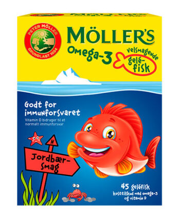 Möller 39   Tran Møllers Omega-  Fisk Jordbær