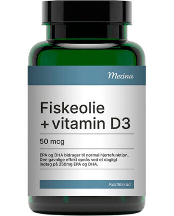 Mezina Fiskeolie Med Vitamin D3 50 Mcg