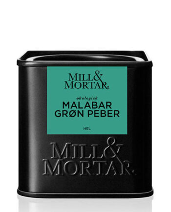 Mill   Mortar Malabar Grøn Peber  økologisk