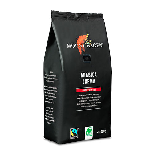 Mount Hagen Kaffebønner Arabica Crema økologisk