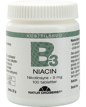 Natur-drogeriet B3 Niacin Nikotinsyre   Mg