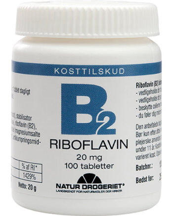 Natur-drogeriet B2 Vitamin 20 Mg