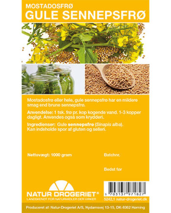 Natur-drogeriet Sennepsfrø Gul Hel