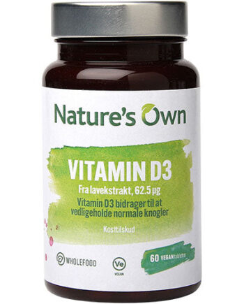 Natures Own Vitamin D3 Vegan Udvundet Af Lavekstrakt