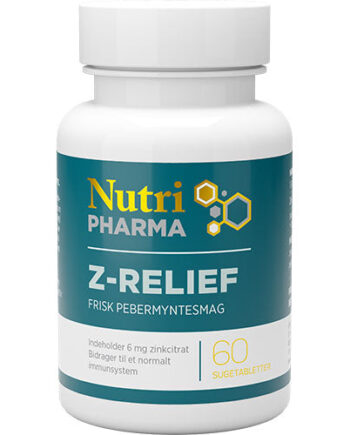 Nutripharma  -relief Zink Sugetabletter