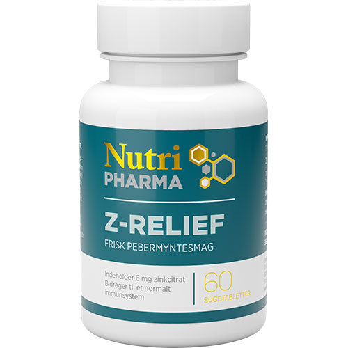 Nutripharma -relief Zink Sugetabletter
