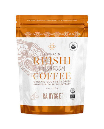 Rå Hygge Kaffe   Reishi Svampeekstrakt Filtermalet  økologisk