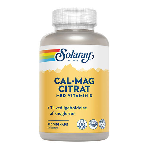 Solaray Cal-mag Citrat Med Vitamin