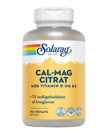 Solaray Cal-mag Citrat Med Vitamin   Og K2