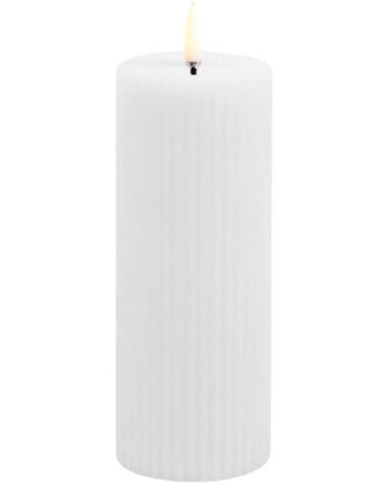 Uyuni Lighting Led Grooved Bloklys  Nordic White  Smooth    8x15