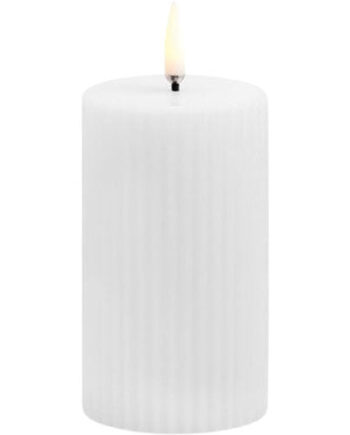 Uyuni Lighting Led Grooved Bloklys  Nordic White  Smooth    8x10