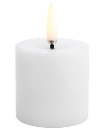 Uyuni Lighting Led Melted Bloklys  Nordic White  Smooth  5x4   Cm