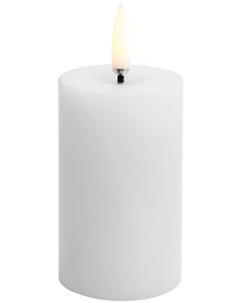Uyuni Lighting Led Melted Bloklys  Nordic White  Smooth  5x7   Cm