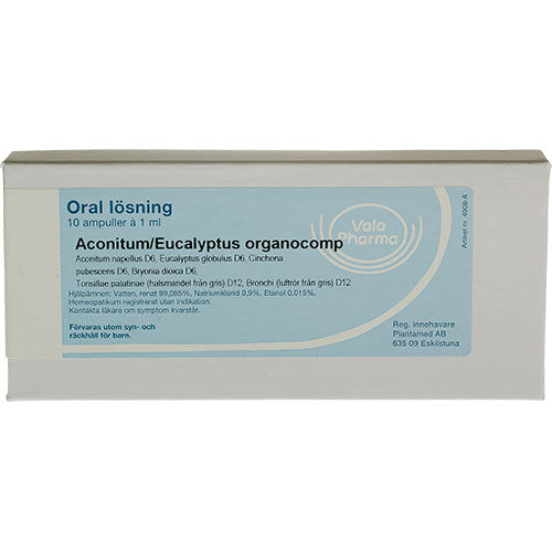 Vala Pharma Aconitum Eucalyptus Organocomp