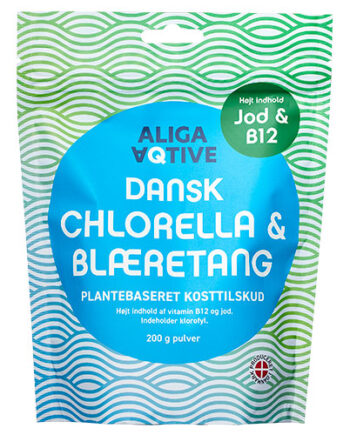 - Veganskaliga Aqtive Dansk Chlorella   Blæretang