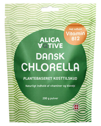 - Veganskaliga Aqtive Dansk Chlorella Pulver