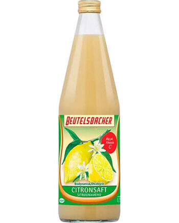 - Veganskbeutelsbacher Citronsaft  økologisk