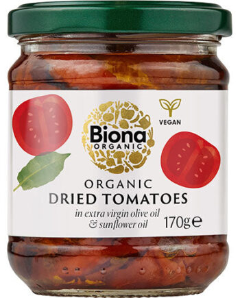 - Veganskbiona Organic Soltørrede Tomater   Olie  økologisk