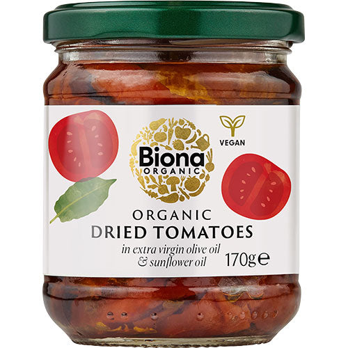- Veganskbiona Organic Soltørrede Tomater Olie økologisk