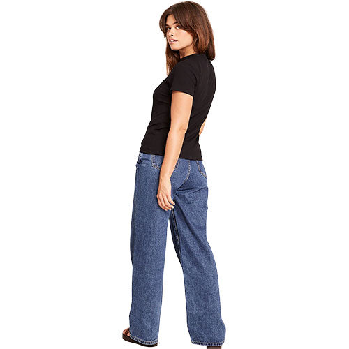 - Veganskboody Women 39 Ribbed Crew Neck -shirt Sort Str