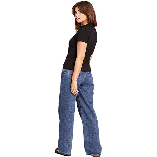 - Veganskboody Women 39 Ribbed Crew Neck -shirt Sort Str