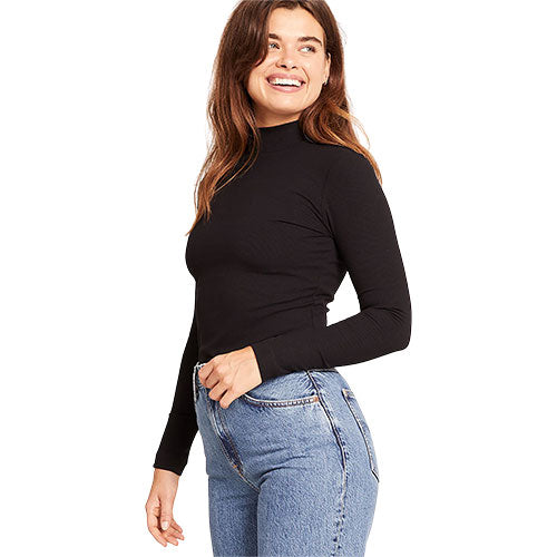 - Veganskboody Women 39 Ribbed Turtleneck Top Sort Str
