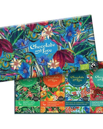 - Veganskchocolate And Love Blue Oasis Gaveæske  økologisk