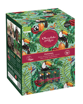 - Veganskchocolate And Love Panama Dispenser 120x5 5g Chokolader   økologisk