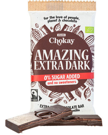 - Veganskchokay Bar Amazing Extra Dark  økologisk