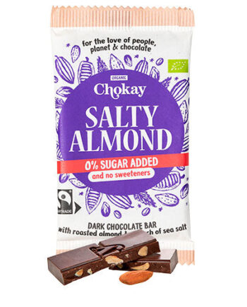 - Veganskchokay Bar Salty Almond  økologisk