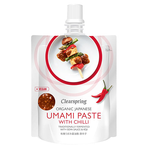 - Veganskclearspring Japansk Umami Paste Chilli økologisk