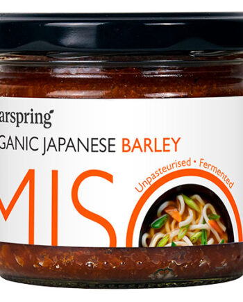 - Veganskclearspring Miso Barley   Glas  økologisk