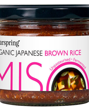 - Veganskclearspring Miso Brown Rice     Glas
