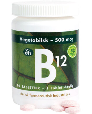 - Veganskgrønne Dfi Vitaminer B12 Vitamin 500 Mcg