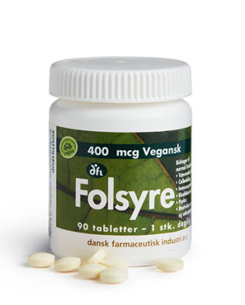 - Veganskgrønne Dfi Vitaminer Folsyre 400 Mcg