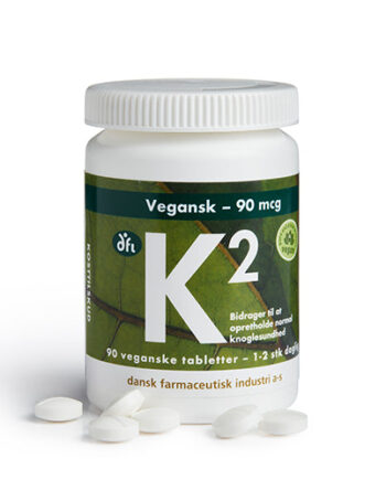 - Veganskgrønne Dfi Vitaminer K2 Vitamin 90 Mcg Vegetabilsk