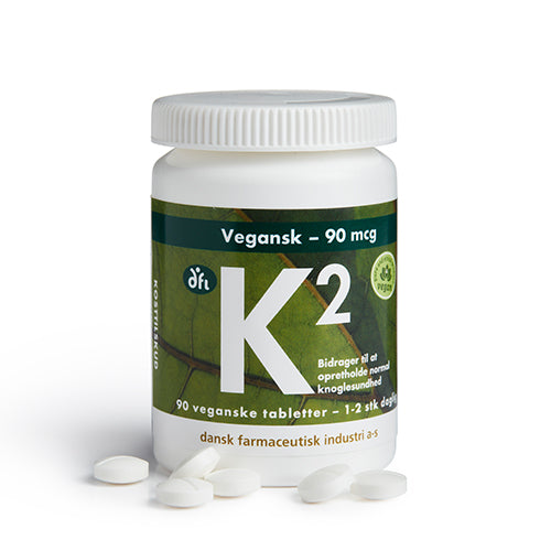 - Veganskgrønne Dfi Vitaminer K2 Vitamin 90 Mcg Vegetabilsk