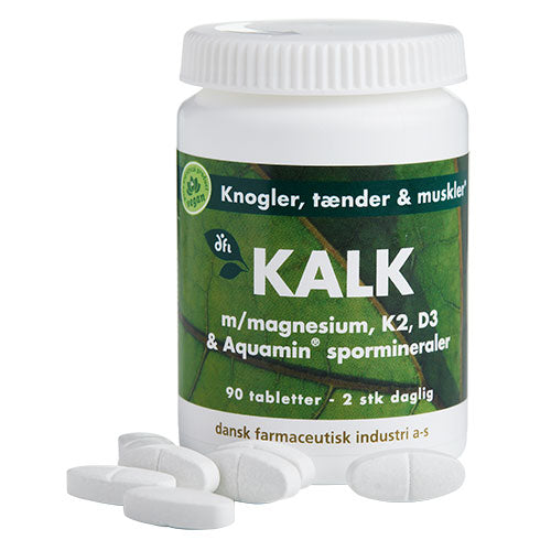 - Veganskgrønne Dfi Vitaminer Kalk Magnesium K2 D3 Spormineraler
