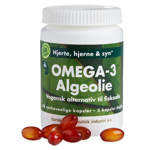 - Veganskgrønne Dfi Vitaminer Omega- Algeolie