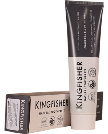- Veganskkingfisher Toothpaste Tandpasta Med Aktiv Kul Smag Uden Fluor