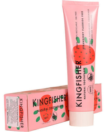 - Veganskkingfisher Toothpaste Tandpasta Med Jordbærsmag Uden Fluor