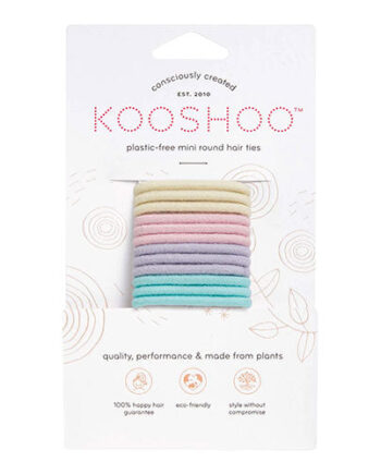 - Veganskkooshoo Hårelastikker Pastel Blooms Plastikfri 12 Stk