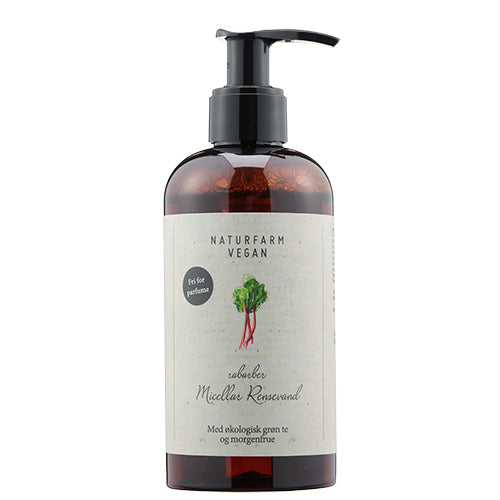 - Vegansknaturfarm Micellar Rensevand Rabarber