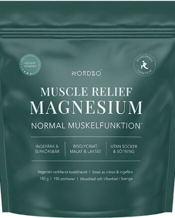 - Vegansknordbo Muscle Relief Magnesium Instant Pulver