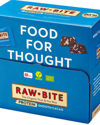 - Veganskrawbite Officebox Protein Smooth Cacao 45x15g  økologisk