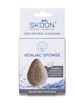 - Veganskskoon Konjak Svamp Bamboo Charcoal