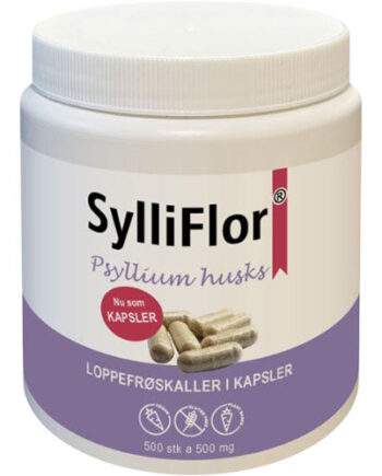 - Vegansksylliflor Psyllium Husks Loppefrøskaller   Kapsler
