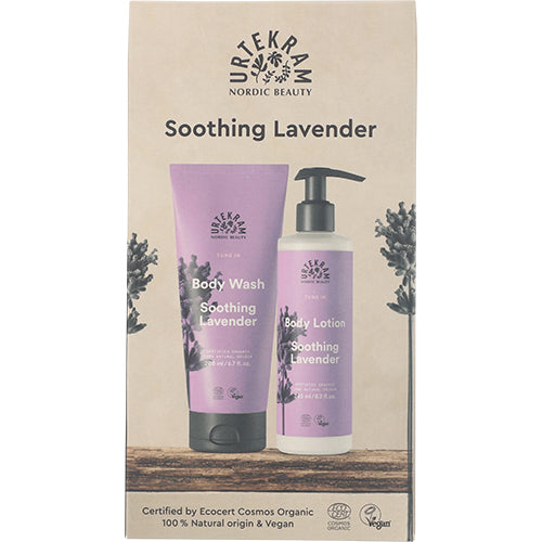 - Veganskurtekram Gaveæske Soothing Lavender Body Lotion Body Wash