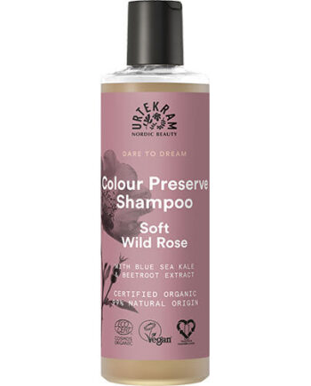 - Veganskurtekram Shampoo Soft Wild Rose    Farvet Hår